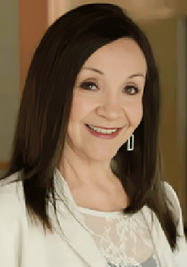 Smiling professional woman in white blazer